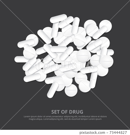 Group of Drug Realistic Vector Illustration Group of Drug Realistic Vector Illustration 73444827