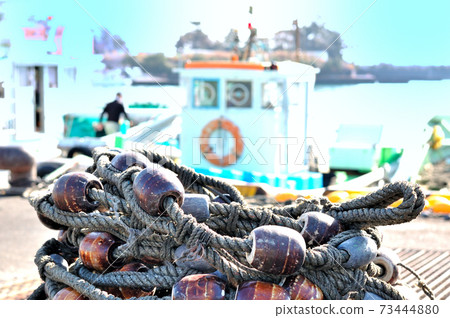 After finishing the Mochimune fishing port Shirasu fishing 73444880