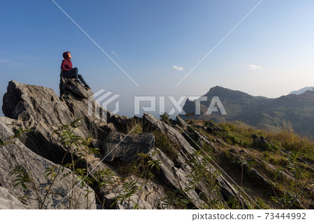 Doi Pha Tang at sunset. Doi Pha Tang at sunset. 73444992