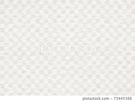White checkered pattern embossed paper Japanese paper lattice pattern background texture 73445388