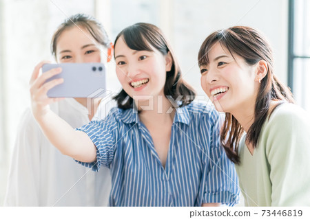 Selfie with 3 people Selfie with 3 people 73446819