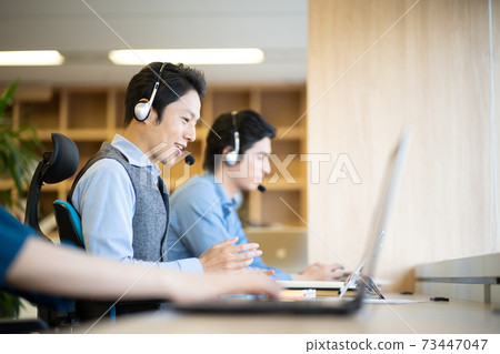 Male business image shared office coworking space 73447047