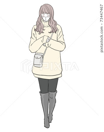 Fashion illustration_winter Fashion illustration_winter 73447467