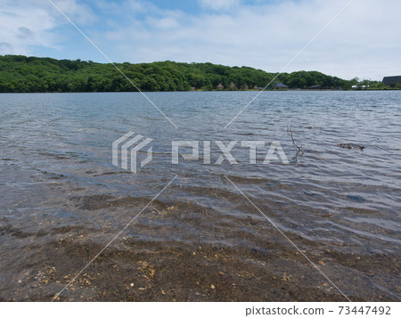 Poroto lake in summer Poroto lake in summer 73447492