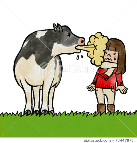 A girl who can burp a cow 73447975