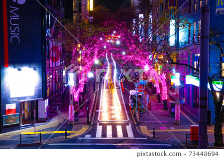 Shibuya / Sakurazaka Illuminations [Night view image] 73448694