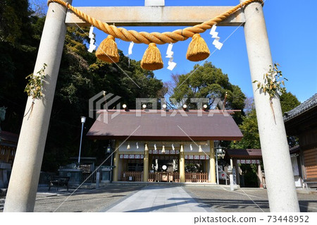 岩和龜崎鹽都節第三年年初的龜前神社 岩和龜崎鹽都節第三年年初的龜前神社 73448952