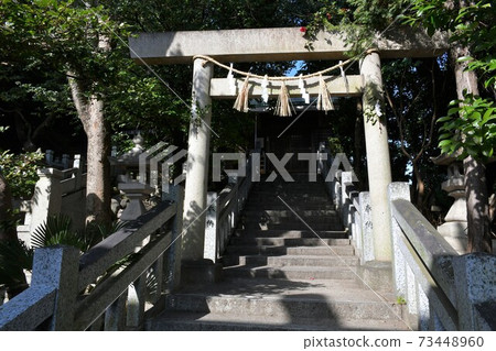 岩和龜崎鹽都節第三年年初的龜前神社 73448960