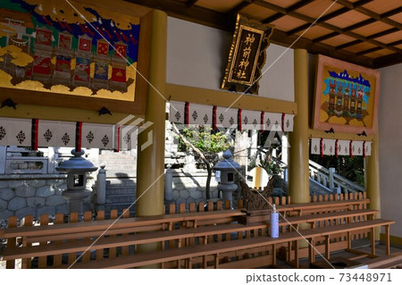 岩和龜崎鹽都節第三年年初的龜前神社 73448971