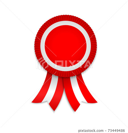 Awarg medal with ribbons. Template for winner Awarg medal with ribbons. Template for winner 73449486