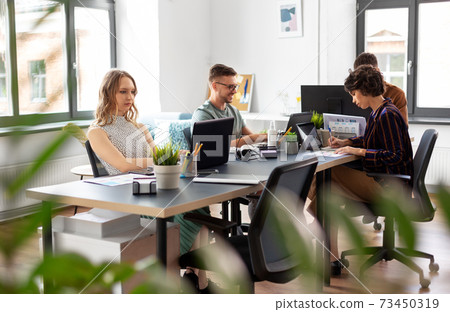 business team or startuppers working at office 73450319