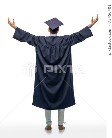 graduate student or bachelor celebrating success graduate student or bachelor celebrating success 73450401