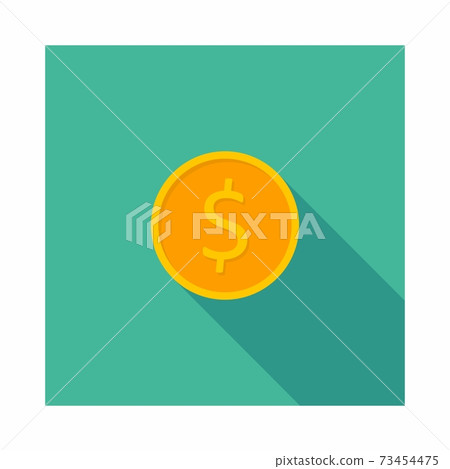 Gold coin icon vector isolated. - Stock Illustration [73454475] - PIXTA