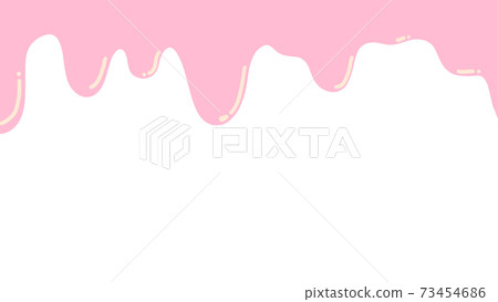 Pink Chocolate Hangs Down Stock Illustration