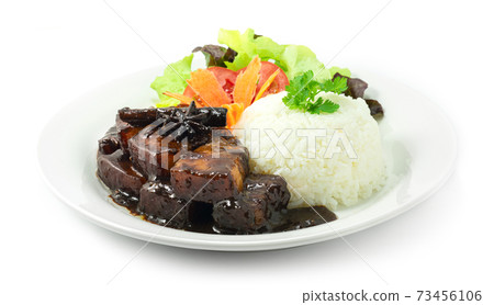 Spicy Braised Pork Belly with Rice 73456106
