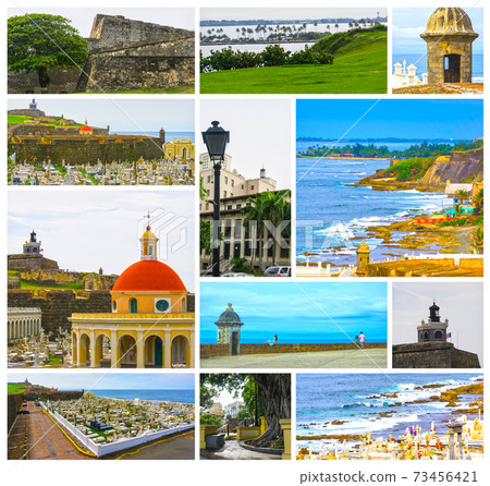 The old Cemetery at San Juan at Puerto Rico 73456421