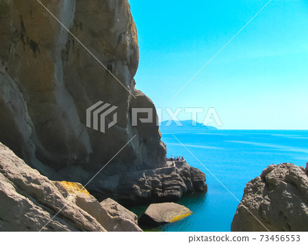 Crimean mountain and sea at the sunny summer day. 73456553