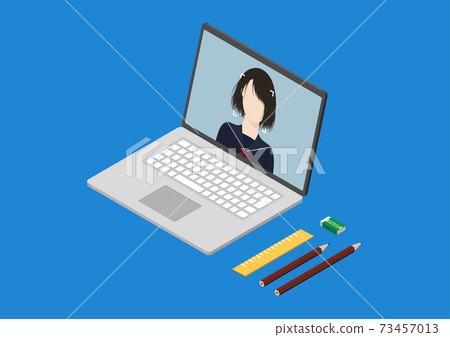Illustration material for online exams, exams, and entrance exams 73457013