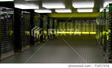 Servers. Server room data center. Backup,...-插圖素材 [73457458] - PIXTA圖庫