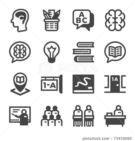 classroom icon set classroom icon set 73458060