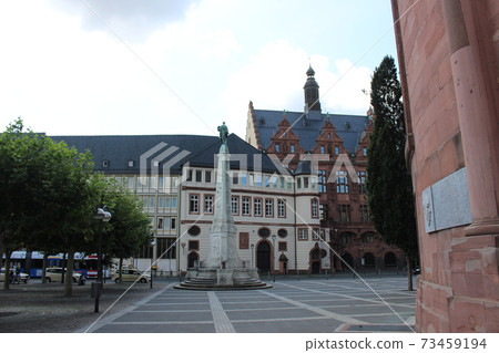 Frankfurt city center summer landscape [Germany] 73459194