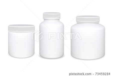 Plastic bottle isolated. Supplement pill bottles Plastic bottle isolated. Supplement pill bottles 73459284