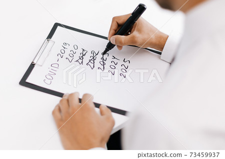 businessman reflecting on the problems after the pandemic . businessman reflecting on the problems after the pandemic . 73459937