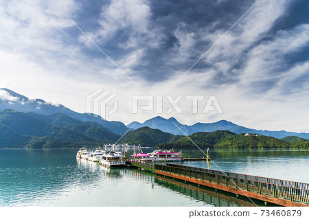 Scenery of Sun Moon Lake, the famous attraction in Taiwan, Asia. 73460879