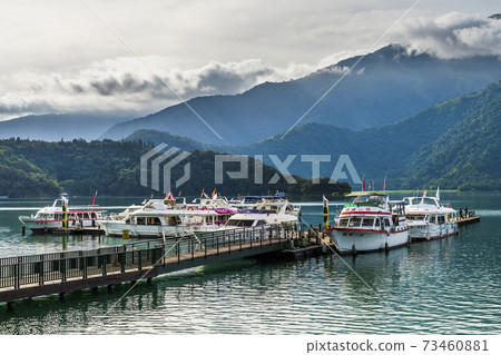 Scenery of Sun Moon Lake, the famous attraction in Taiwan, Asia. 73460881