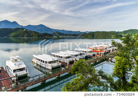 Scenery of Sun Moon Lake, the famous attraction in Taiwan, Asia. Scenery of Sun Moon Lake, the famous attraction in Taiwan, Asia. 73460884