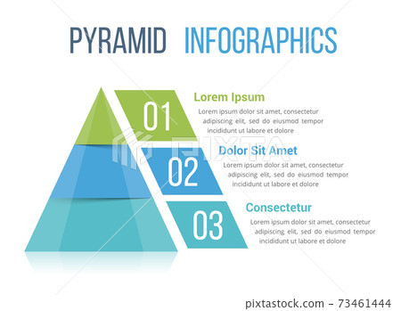 Pyramid Infographics 73461444