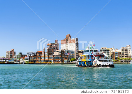 The ferry in the port of Kaohsiung, Taiwan. The ferry in the port of Kaohsiung, Taiwan. 73461573
