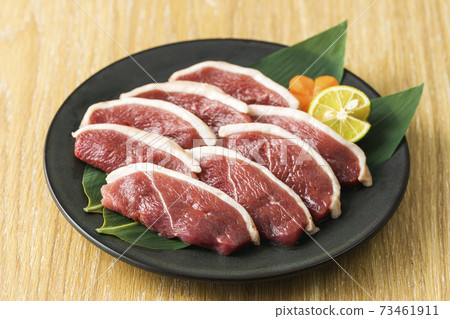 Ai duck breast meat slice from Iwate prefecture Ai duck breast meat slice from Iwate prefecture 73461911