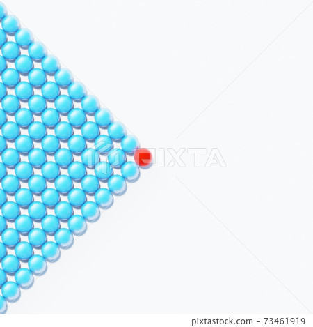 Leadership concept background with pattern made with ping pong balls stock photo 3d rendering Leadership concept background with pattern made with ping pong balls stock photo 3d rendering 73461919