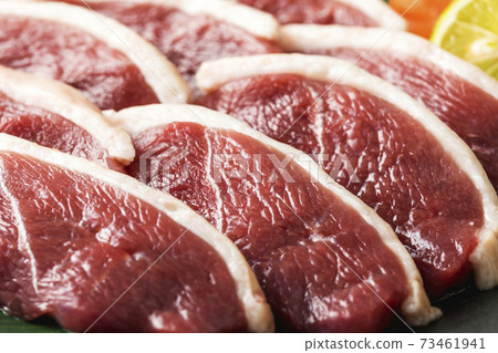 Ai duck breast meat slice from Iwate prefecture 73461941