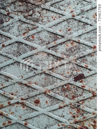 Abstract metal wall for decorative design. Retro 73463769