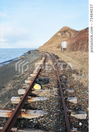 Damaged railroad tracks (near JR Hokkaido, Hidaka Main Line, Okaribe Station) Damaged railroad tracks (near JR Hokkaido, Hidaka Main Line, Okaribe Station) 73464037