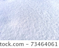 Clean snow surface in sun light, blue white texture with visible snowflakes. Natural winter frozen background 73464061