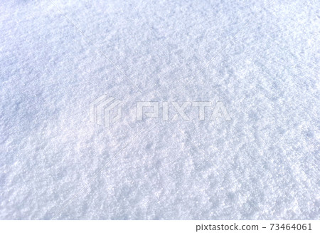 Clean snow surface in sun light, blue white texture with visible snowflakes. Natural winter frozen background Clean snow surface in sun light, blue white texture with visible snowflakes. Natural winter frozen background 73464061