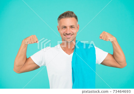 Healthy lifestyle. Gym wear and sports fashion for men.  73464693