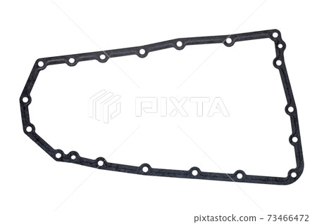 gasket oil pan, car spare part isolated on white background. gasket oil pan, car spare part isolated on white background. 73466472