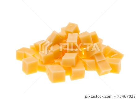 cheese cubes isolated 73467022