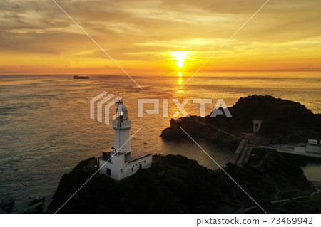 Ikata Town, Ehime Prefecture, Sadamisaki Peninsula at dusk 73469942