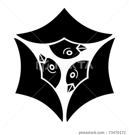 丹波國家蘆田的家徽頭對頭三隻鵝 73470172