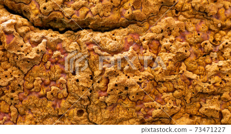 Polyurethane foam for thermal insulation of walls background 73471227