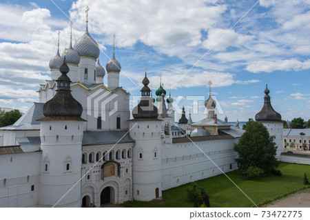 view of the Resurrection Church, photo taken on a sunny summer day view of the Resurrection Church, photo taken on a sunny summer day 73472775