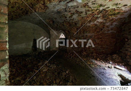 Abandoned Military Tarakaniv Fort basements (other names - Dubno Fort, New Dubna Fortress) - a defensive structure, an architectural monument of 19th century, Tarakaniv, Rivne region, Ukraine. 73472847