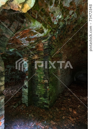 Abandoned Military Tarakaniv Fort basements (other names - Dubno Fort, New Dubna Fortress) - a defensive structure, an architectural monument of 19th century, Tarakaniv, Rivne region, Ukraine. 73472848