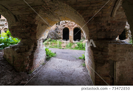 Abandoned Military Tarakaniv Fort (other names - Dubno Fort, New Dubna Fortress) - a defensive structure, an architectural monument of 19th century, Tarakaniv, Rivne region, Ukraine. 73472850