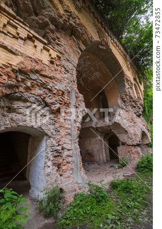 Abandoned Military Tarakaniv Fort (other names - Dubno Fort, New Dubna Fortress) - a defensive structure, an architectural monument of 19th century, Tarakaniv, Rivne region, Ukraine. Abandoned Military Tarakaniv Fort (other names - Dubno Fort, New Dubna Fortress) - a defensive structure, an architectural monument of 19th century, Tarakaniv, Rivne region, Ukraine. 73472855
